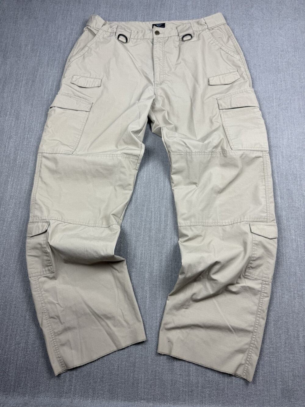 Condor Tactical Cargo Pants 40x37 Tan Ripstop Utility Hiking Unhemmed